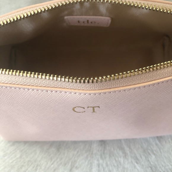 The Daily Edit cosmetic bag w/ initials “CT” new! - Picture 4 of 4